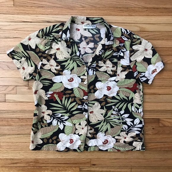 Vintage Tops - Vintage Cathy Daniels Hawaiian Shirt